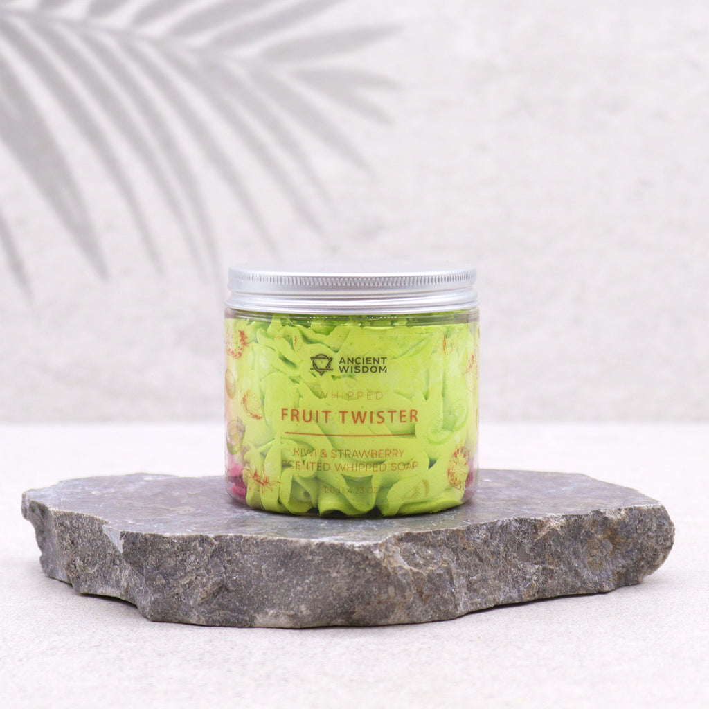 Savon chantilly fraise et kiwi