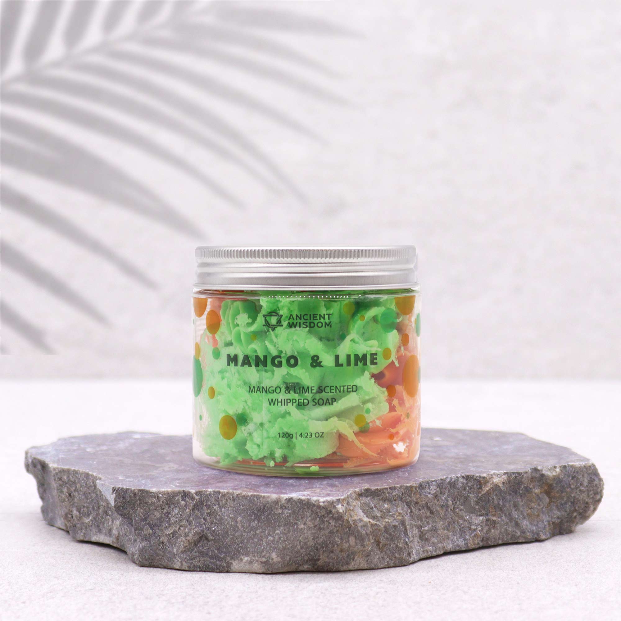 Savon à la crème fouettée mangue et citron vert 120g
