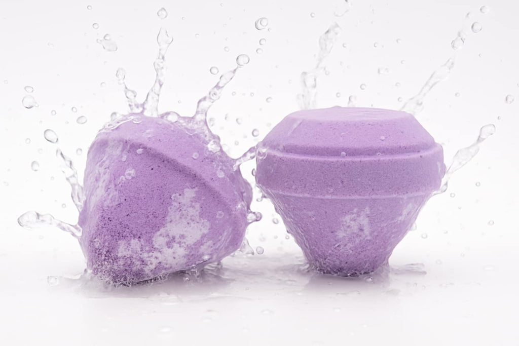 Bombe de bain Gemstone - Blanc et violet
