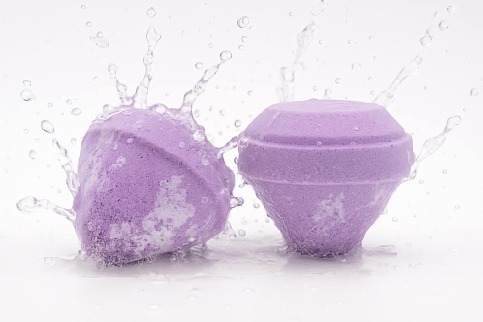 Bombe de bain Gemstone - Blanc et violet