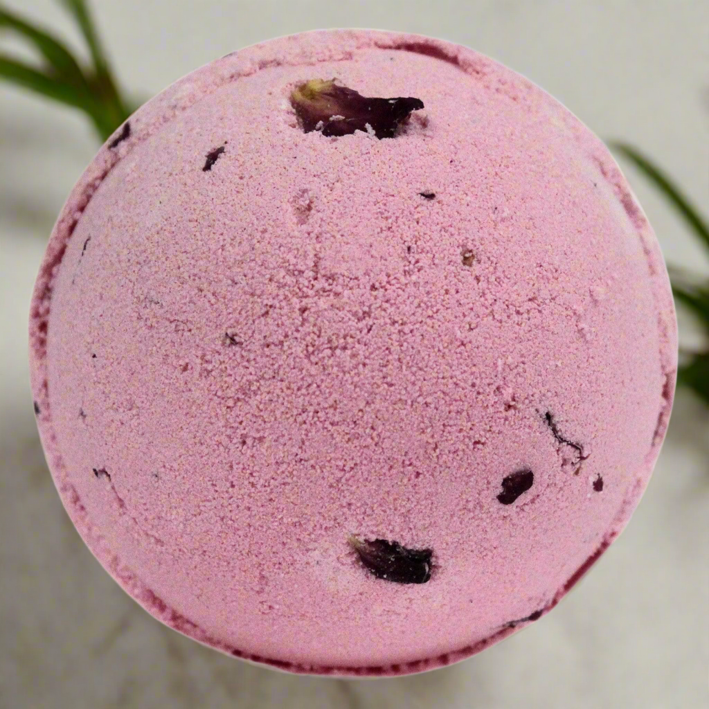3x bombe de bain rose et pétales