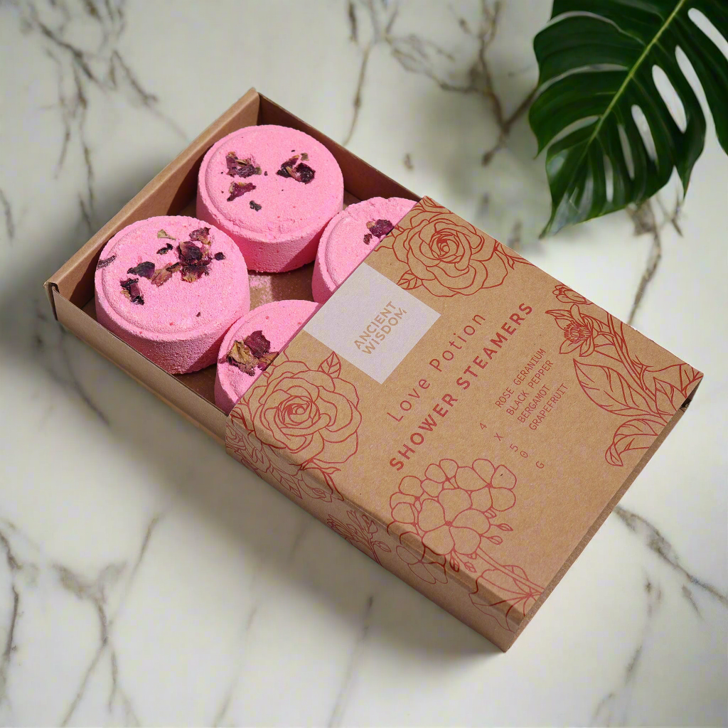 Pack de galets douche bien-être thérapeutique - Potion d’amour