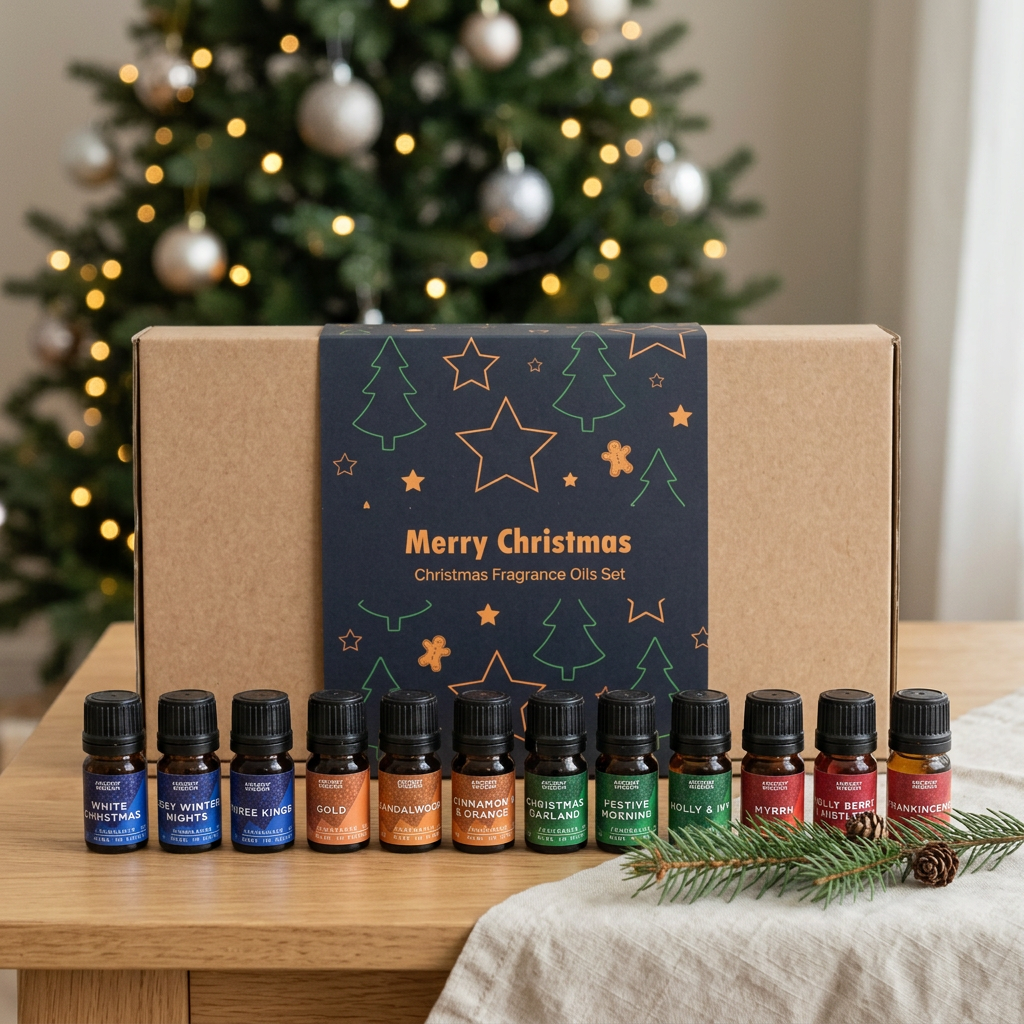 Coffret Magie de Noël · 12 huiles parfumées