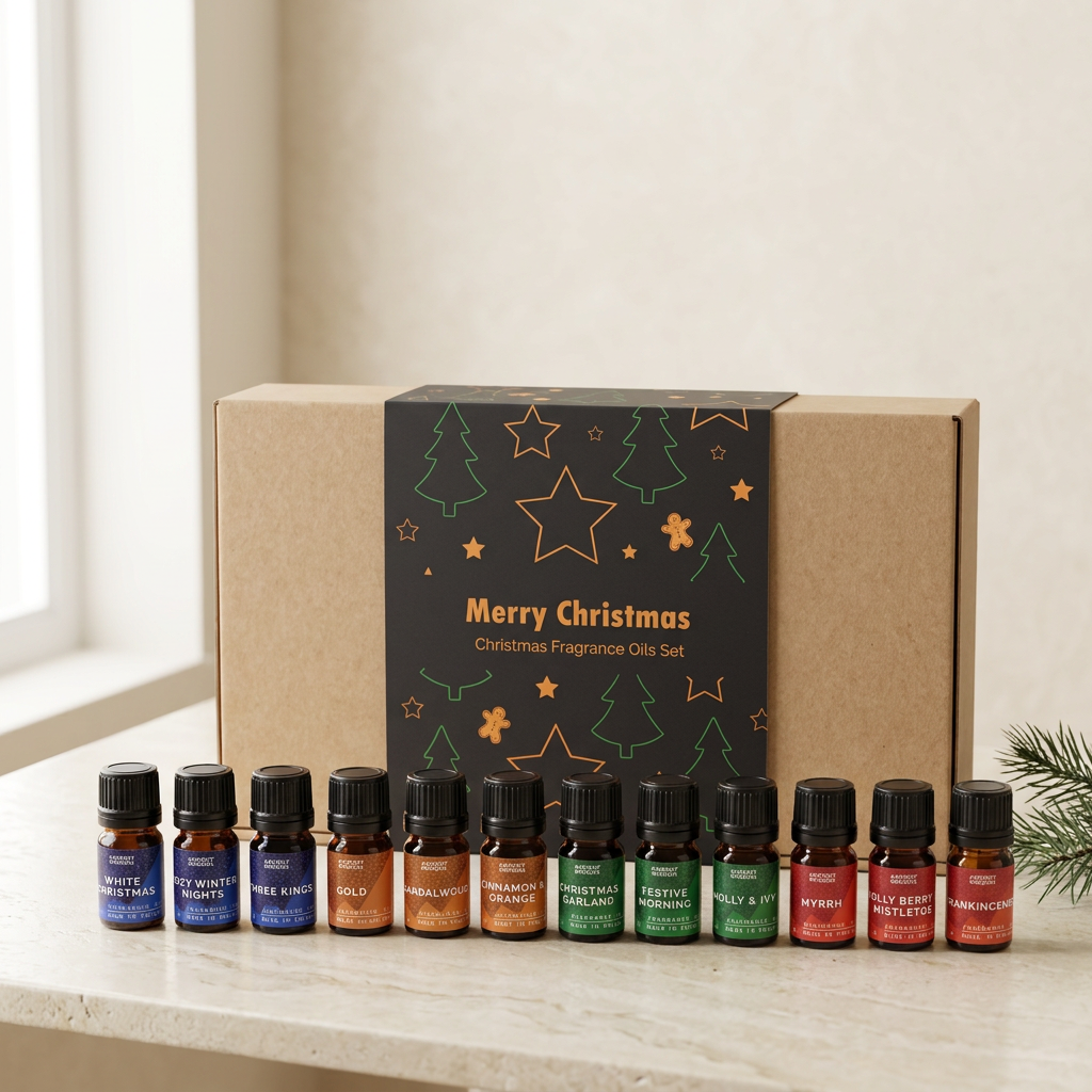 Coffret Magie de Noël · 12 huiles parfumées