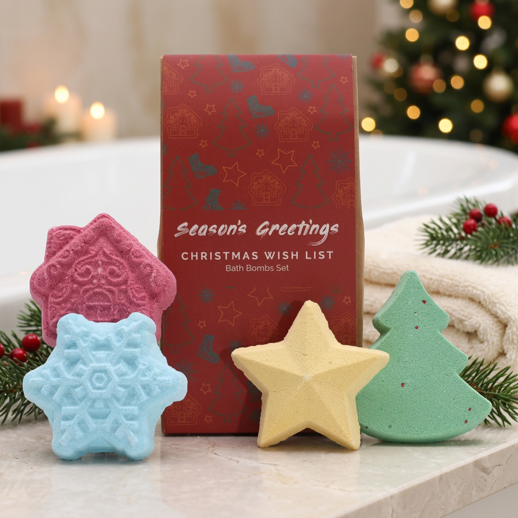 Coffret Merveilles de Noël – 4 bombes de bain