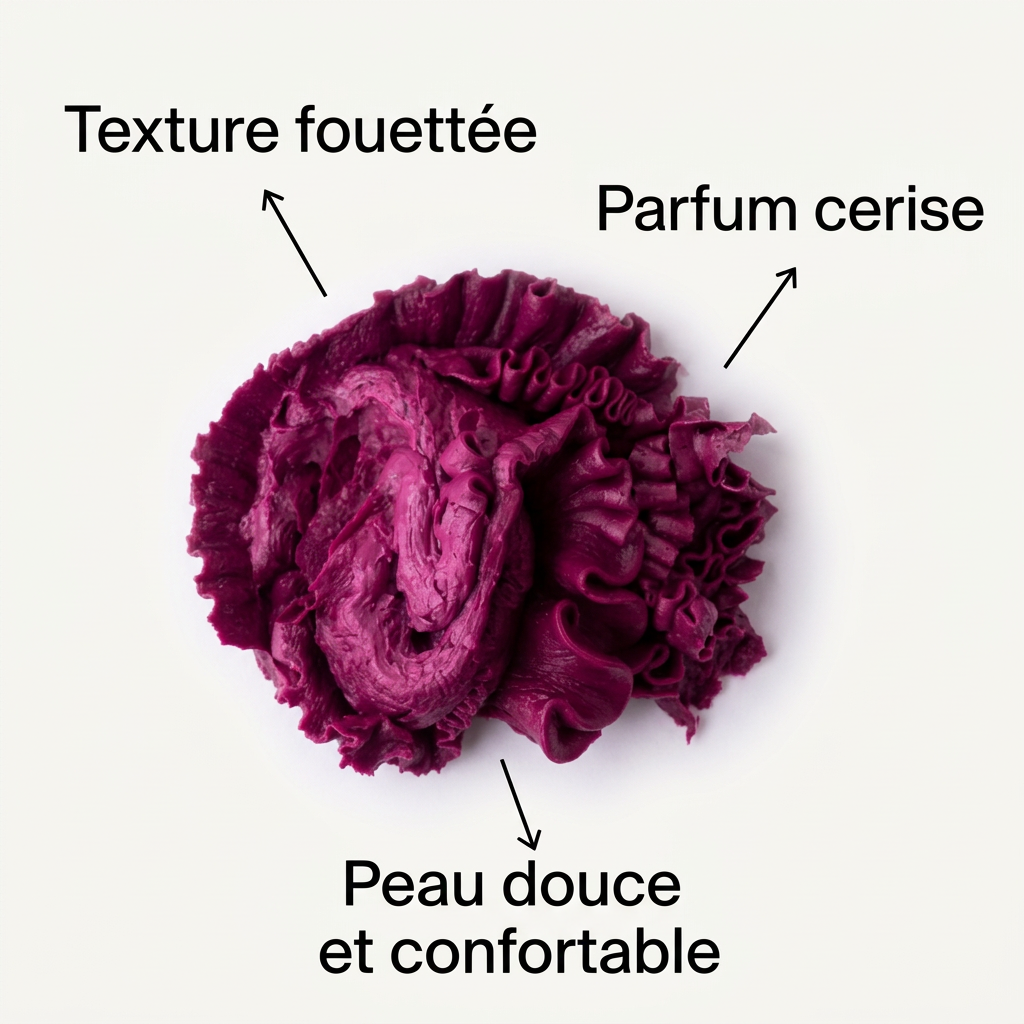 Savon chantilly à la cerise