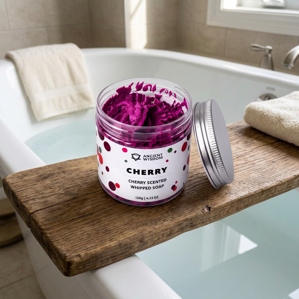 Savon chantilly à la cerise