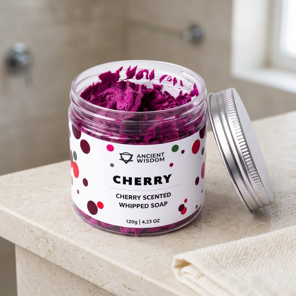 Savon chantilly à la cerise