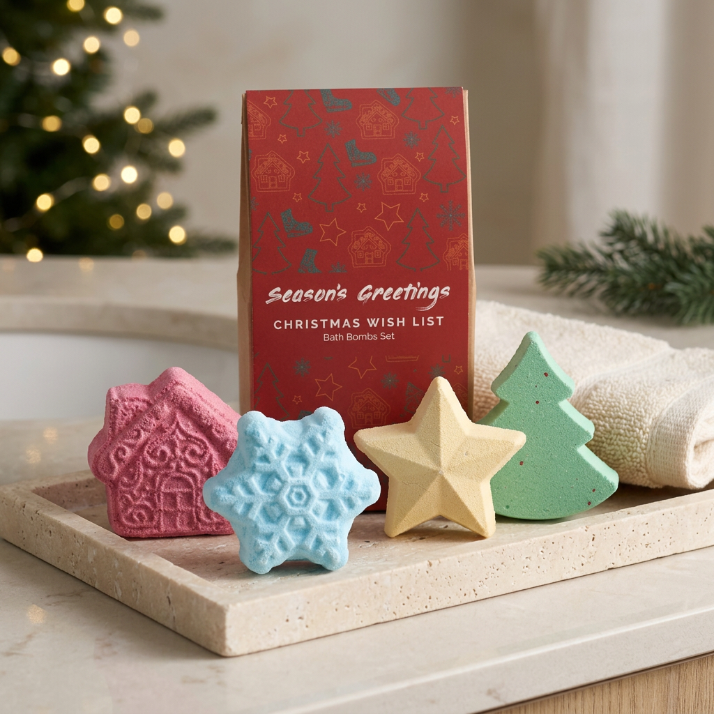 Coffret Merveilles de Noël – 4 bombes de bain